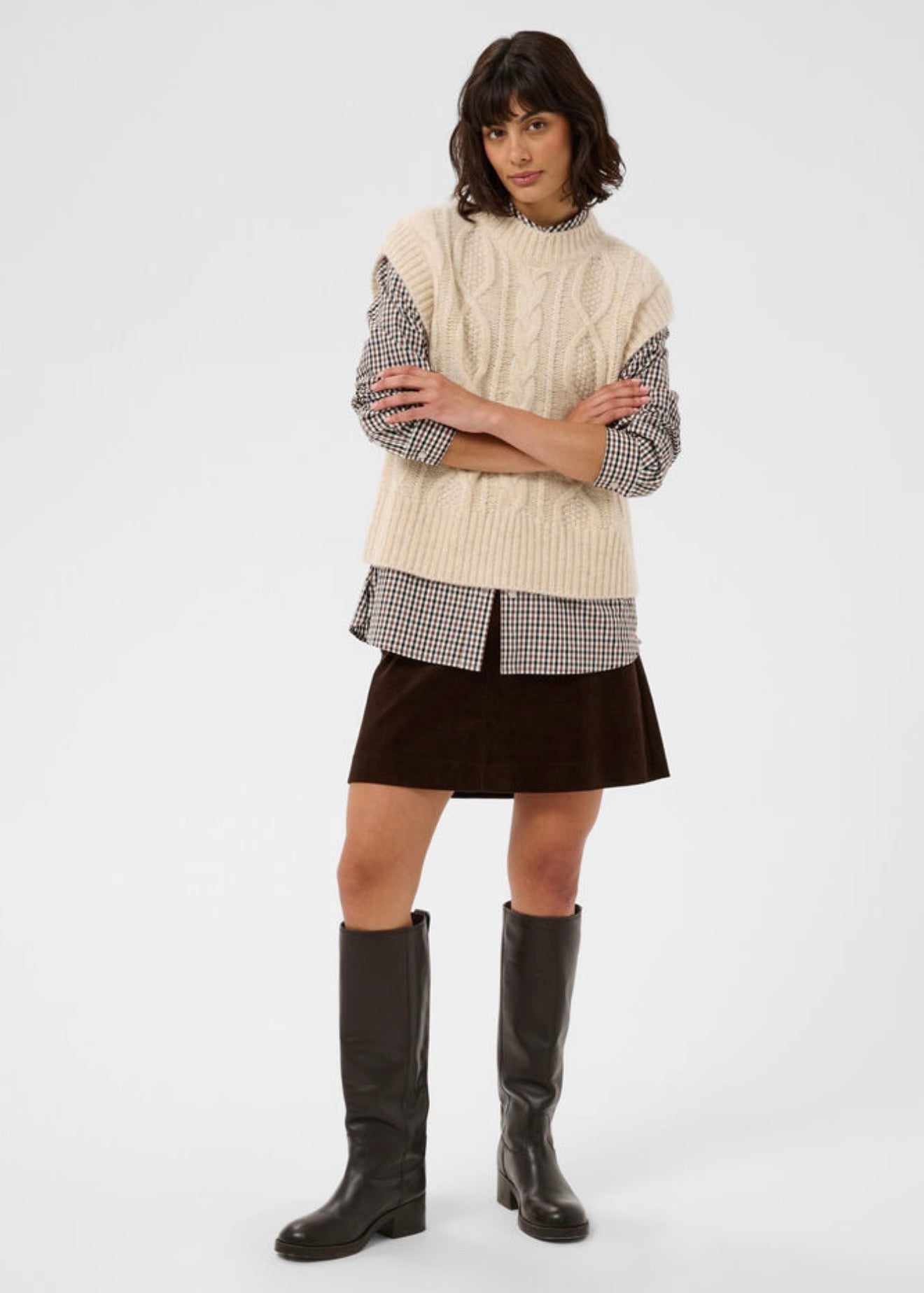 Chanina Waistcoat Whitecap Melange
