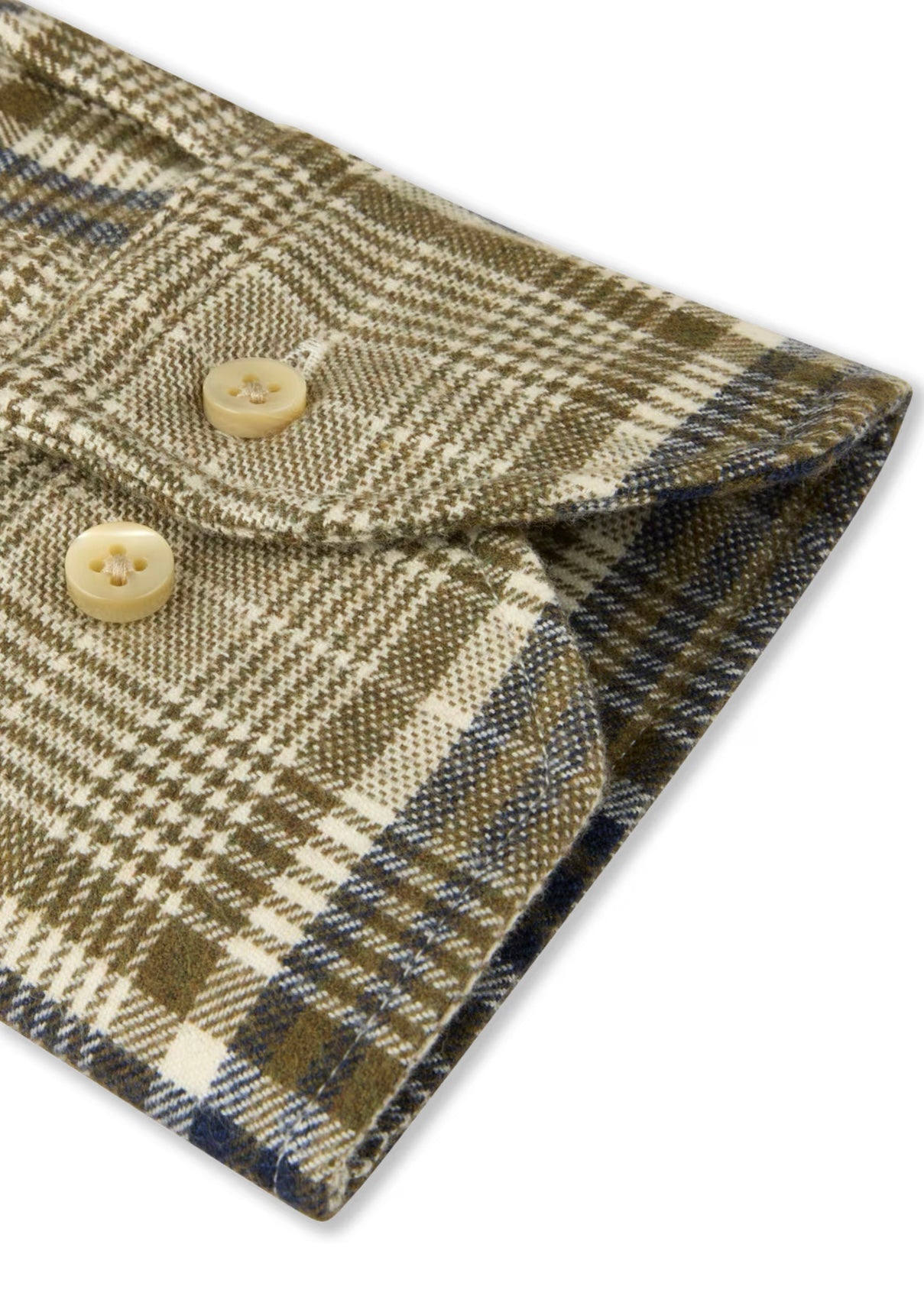 Regular Flannel shirt Green