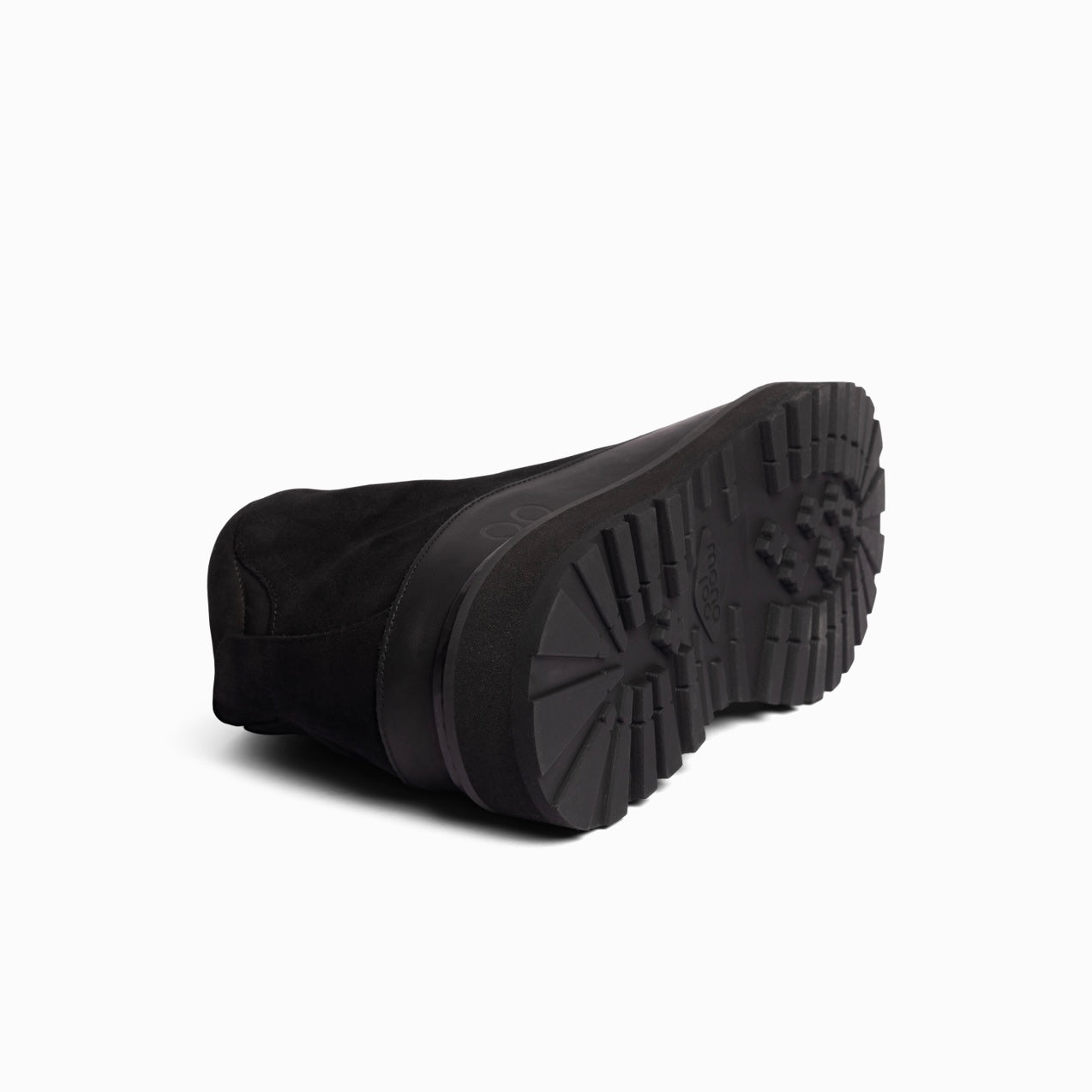 Mono Core Cap Suede/Cow Leather - Black