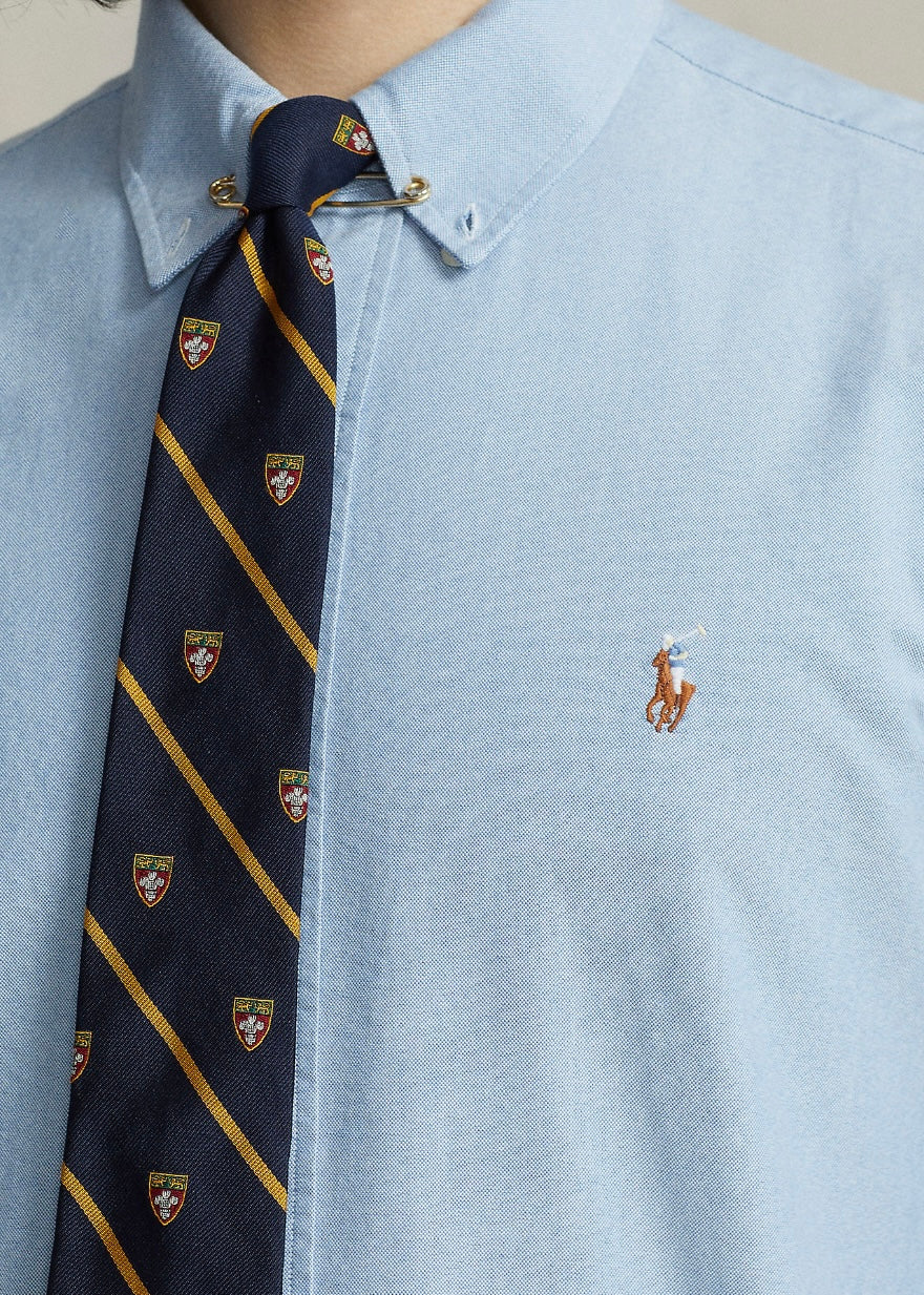 Custom Fit Oxford shirt Blue