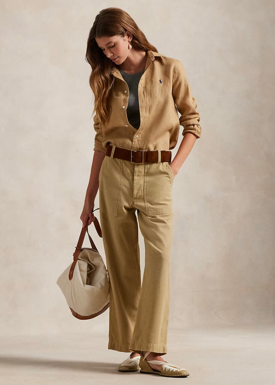 Polo Ralph Lauren Linen shirt - Vintage Khaki