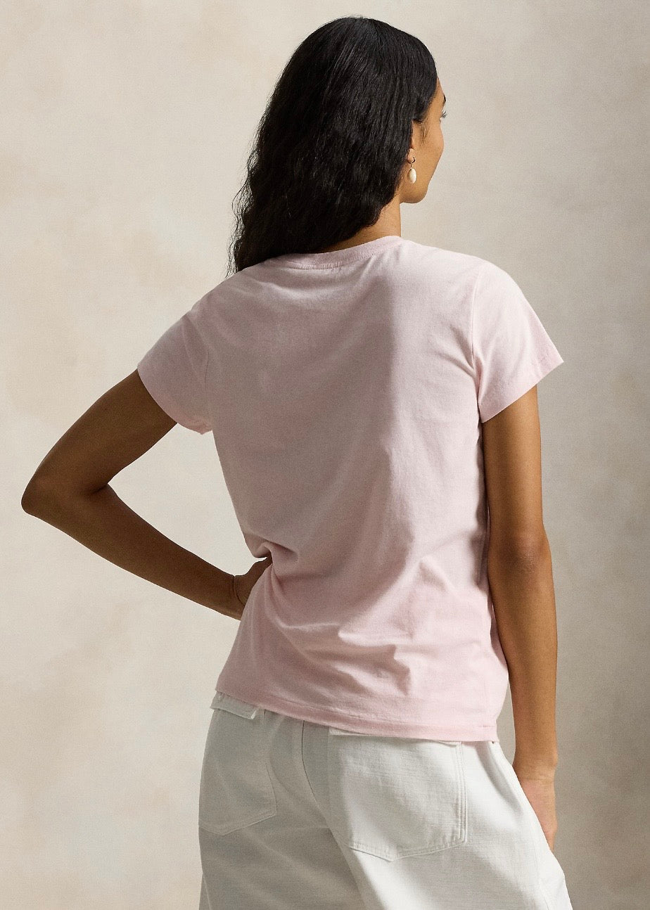 Cotton Jersey Tee Pink Sand
