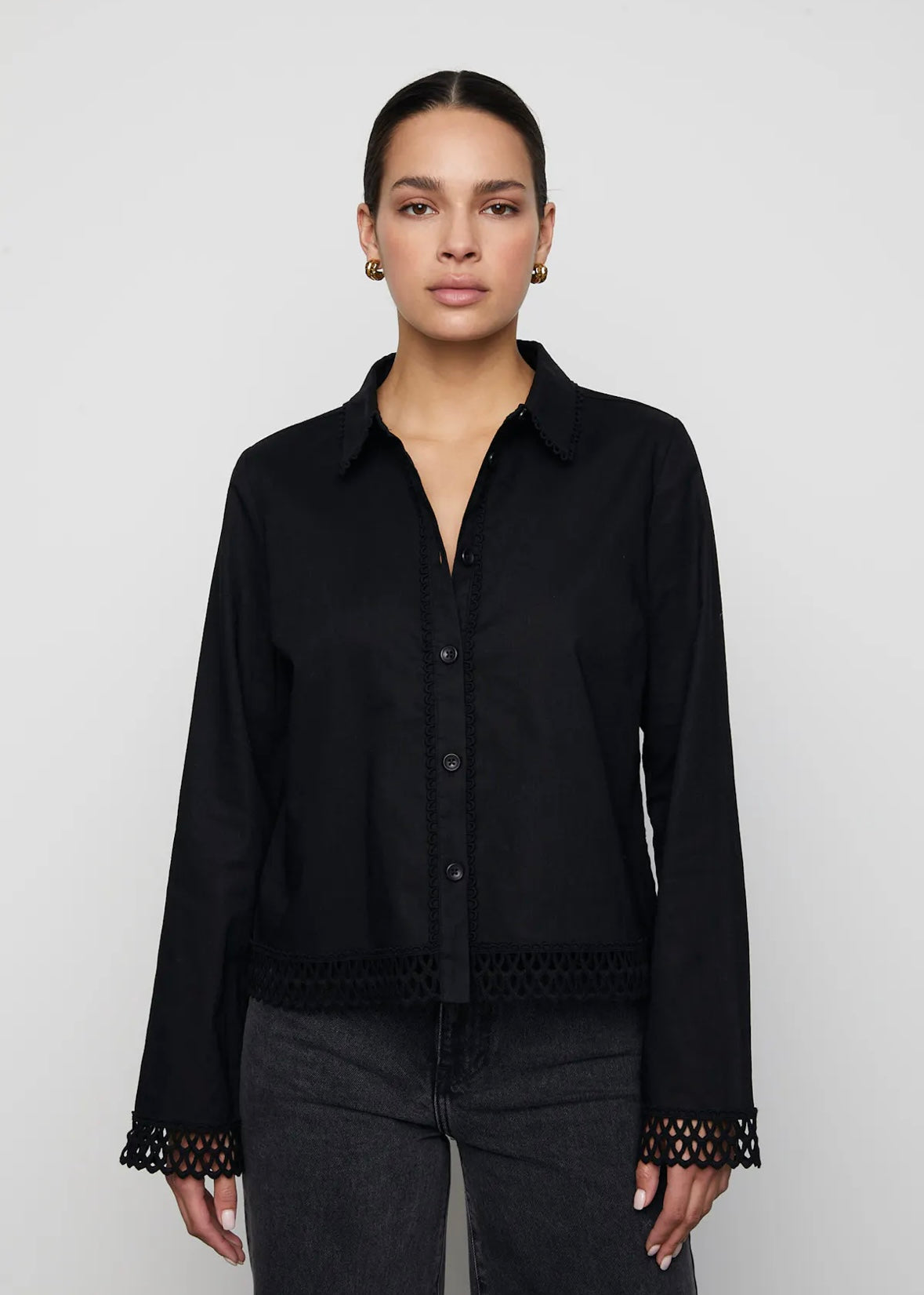 Camilla Pihl Agathia shirt - Black