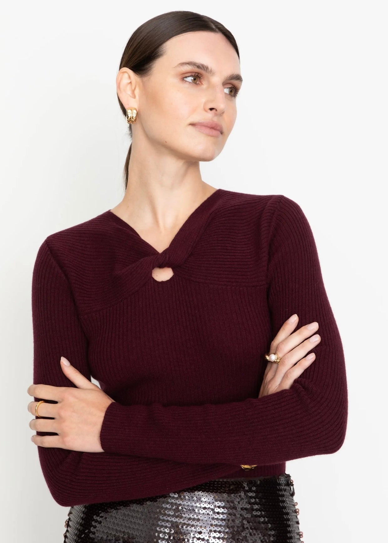 Camilla Pihl Melody knit - Bordeaux