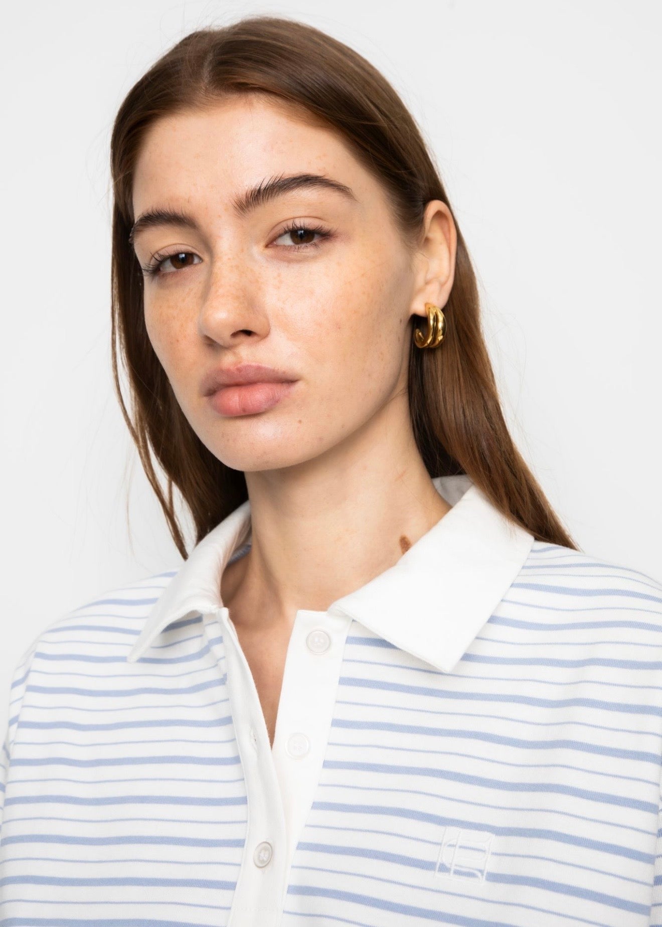 Elmer Polo Shirt Light Blue Stripe
