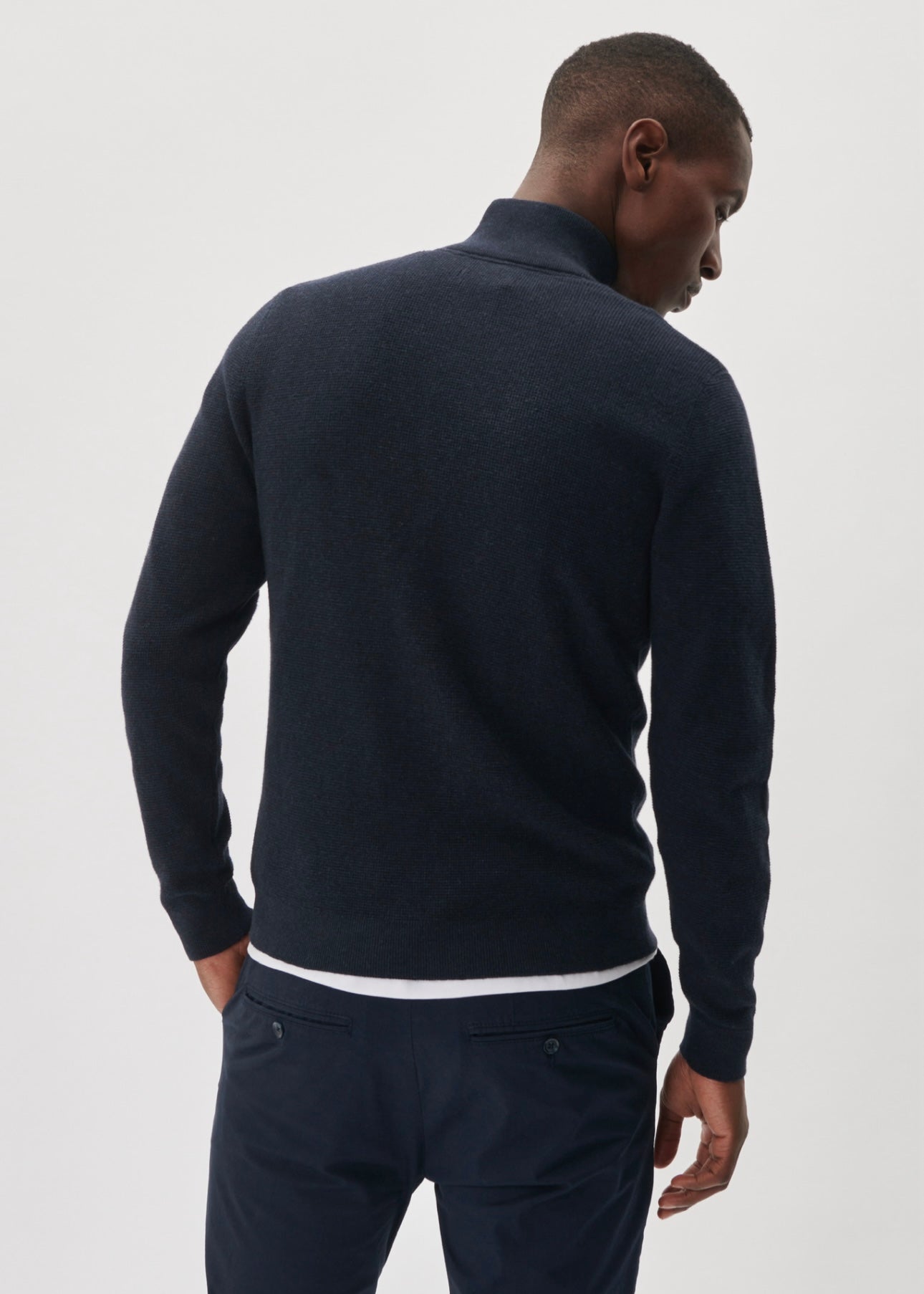 Lagoon zip Dark Navy Melange