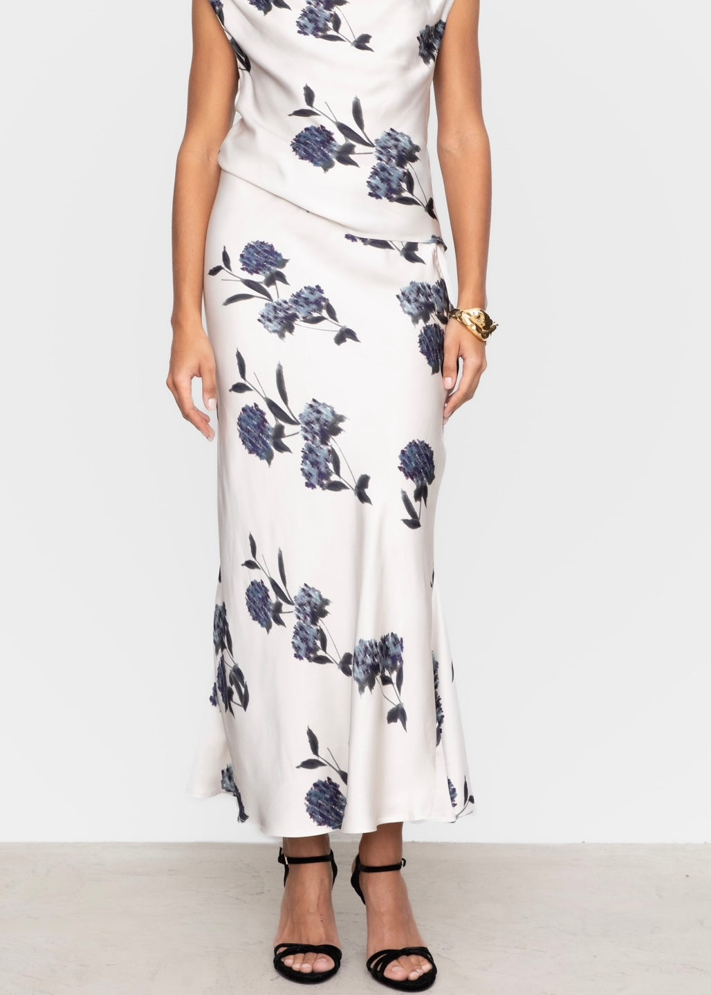 Camilla Pihl Hyro skirt - Cream Hydra Print