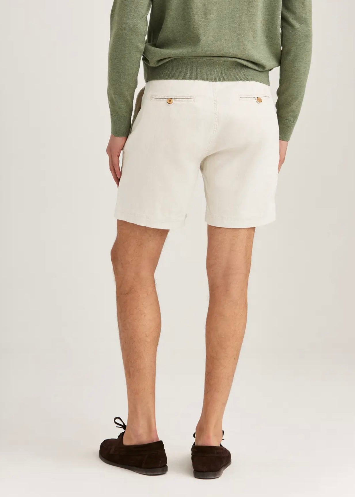 Morris Fenix Linen shorts - Offwhite