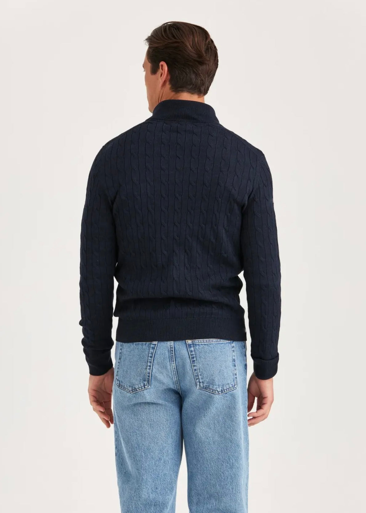 Merino Cable John Zip Navy