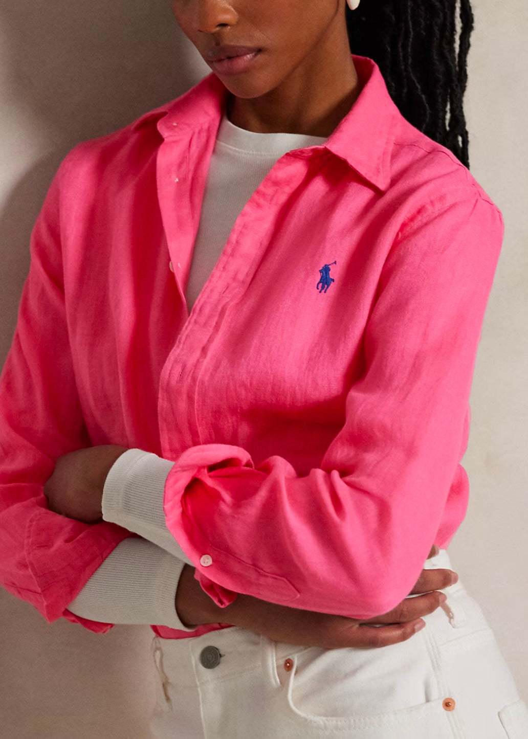 Polo Ralph Lauren Linen shirt - Hot Fuchsia