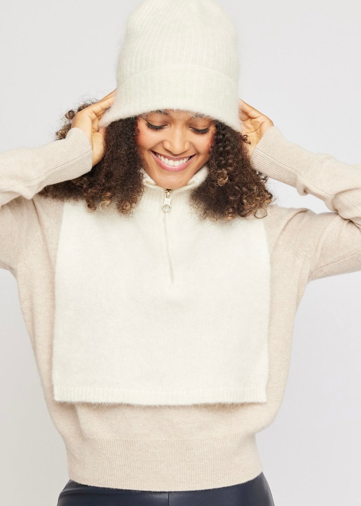Belinda Chunky Hight Neck Bright White