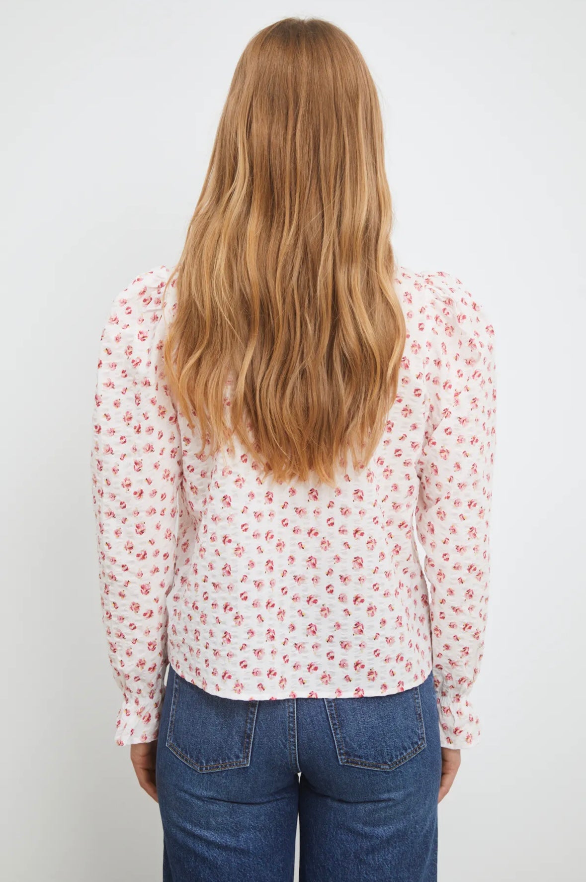 Camilla Pihl Jenny Crepe blouse - White Berry Print