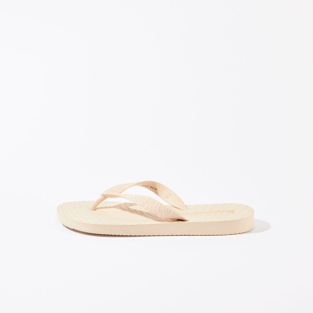 Sleepers Slim Wide Strap flip flop - Eggnog