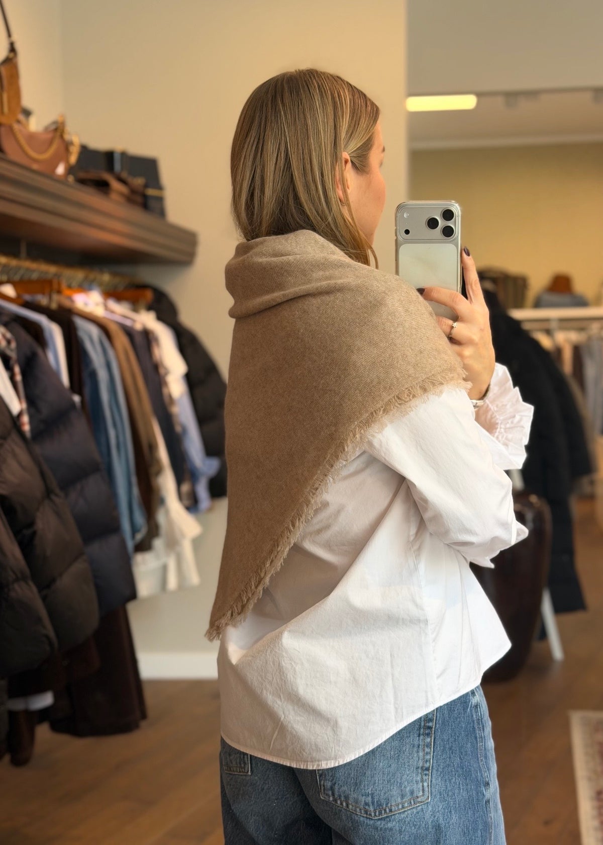 Cashmere Shawl Taupe