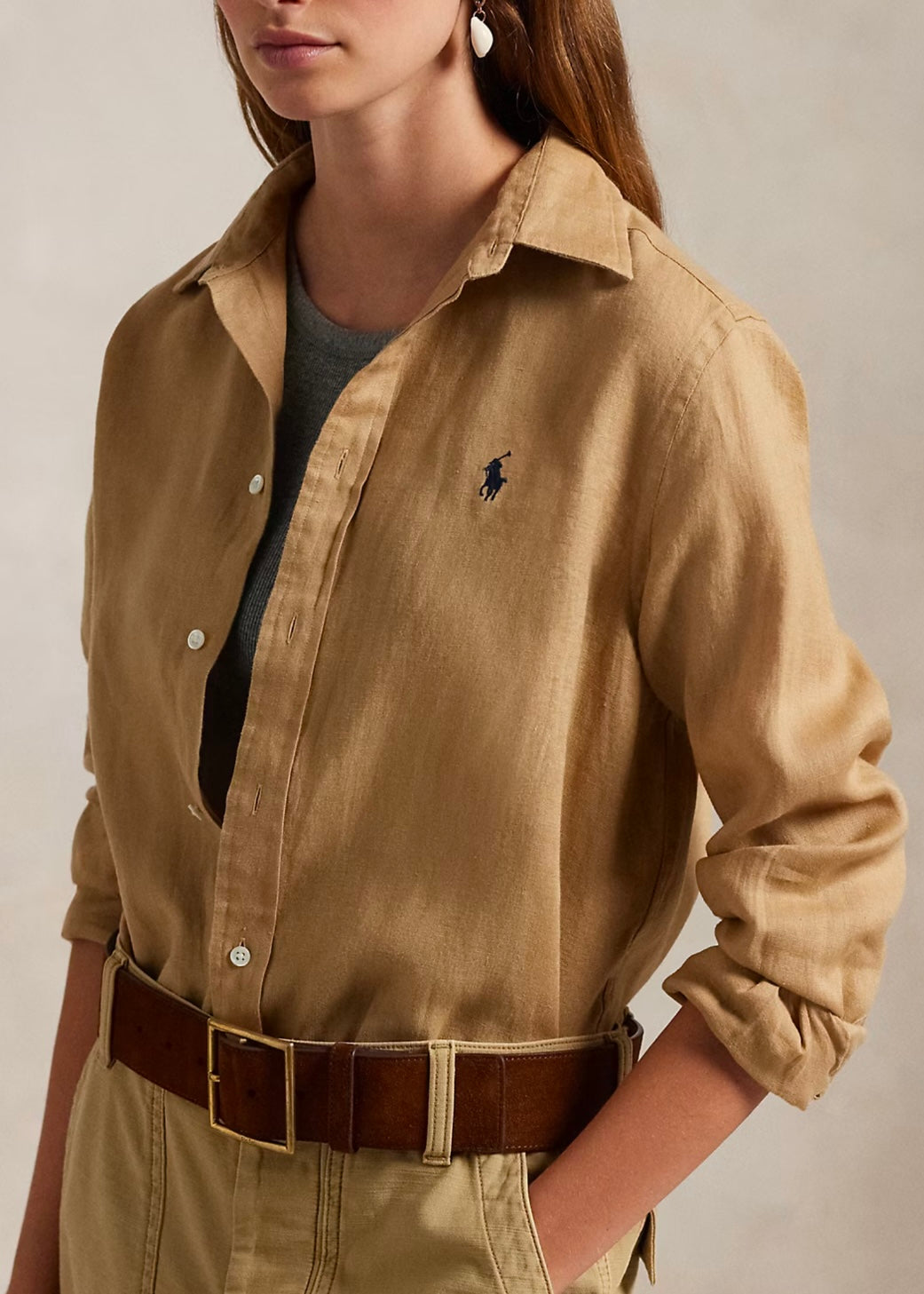 Polo Ralph Lauren Linen shirt - Vintage Khaki
