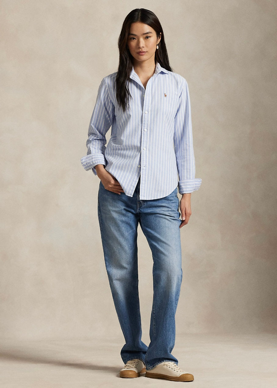 Striped Oxford shirt Blue/White