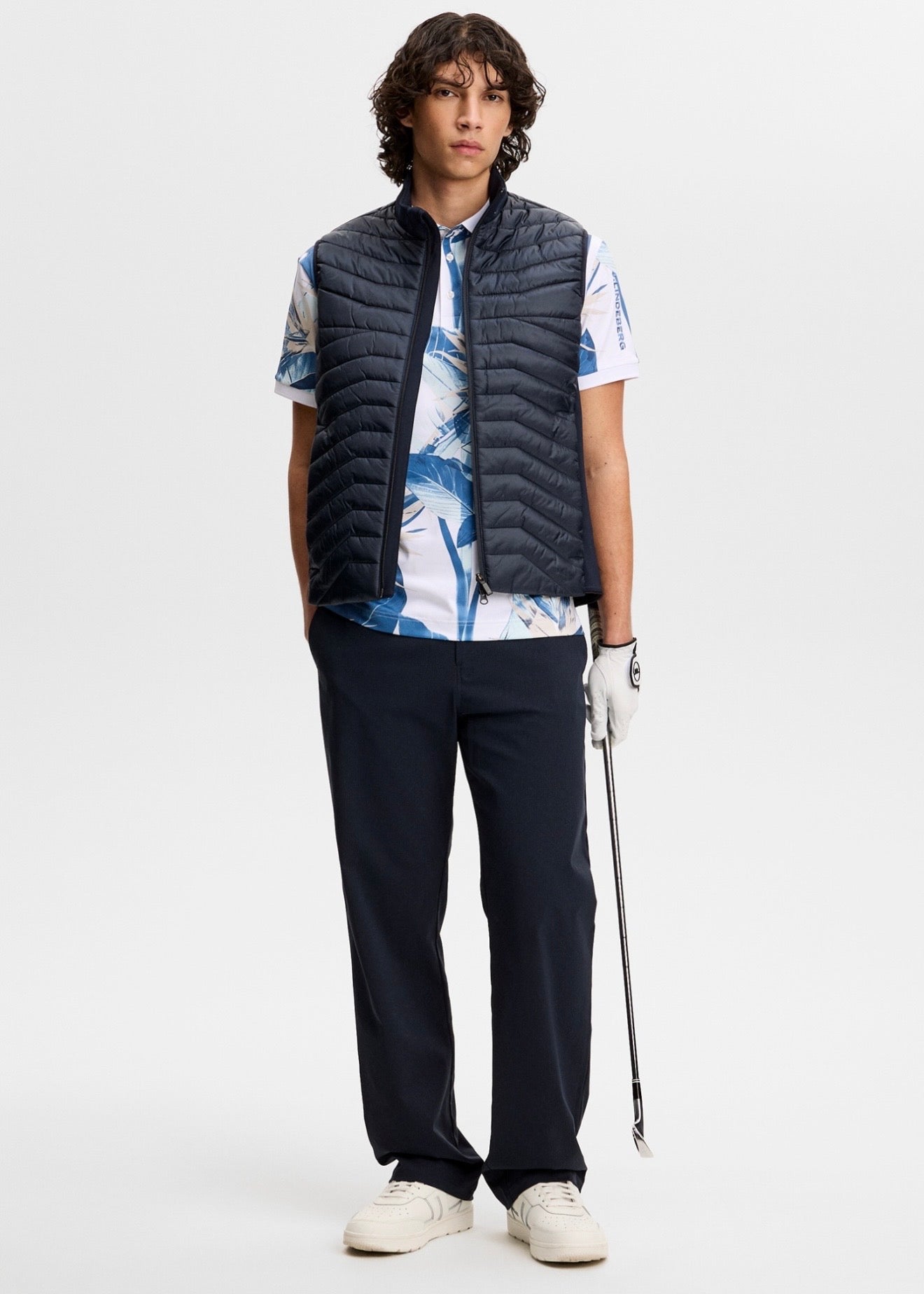 Tour Tech Print Polo Paradise Skylight