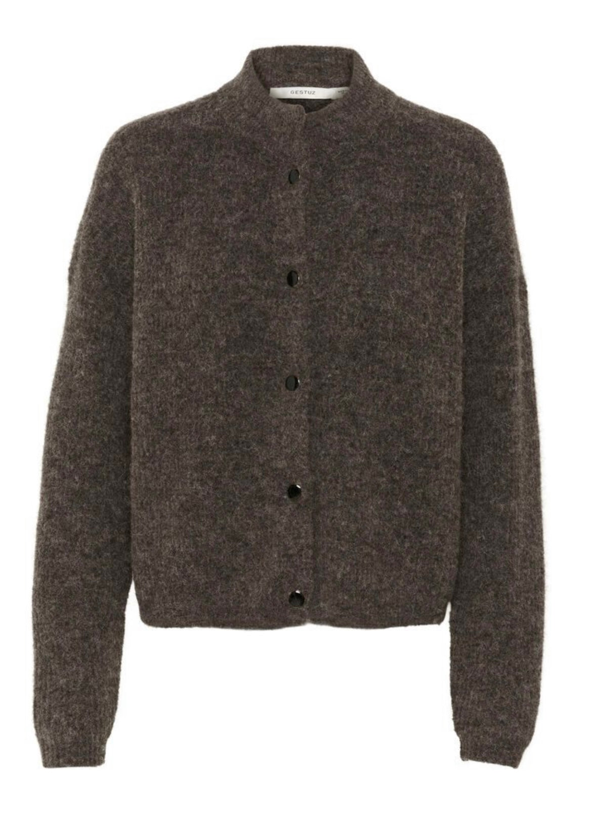Alpha Short cardigan Chestnut Melange