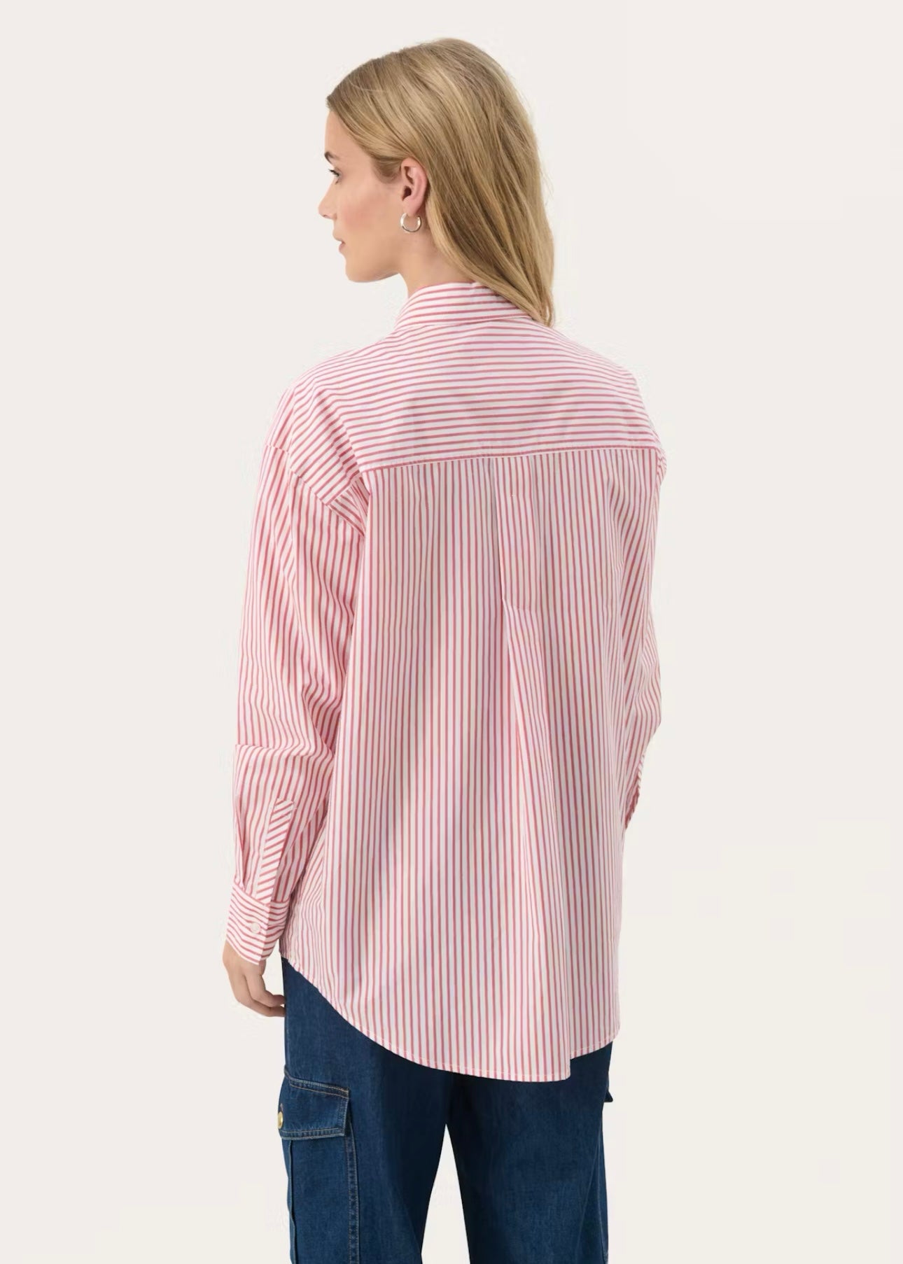 Part Two Parinaz shirt - Mars Red Stripe