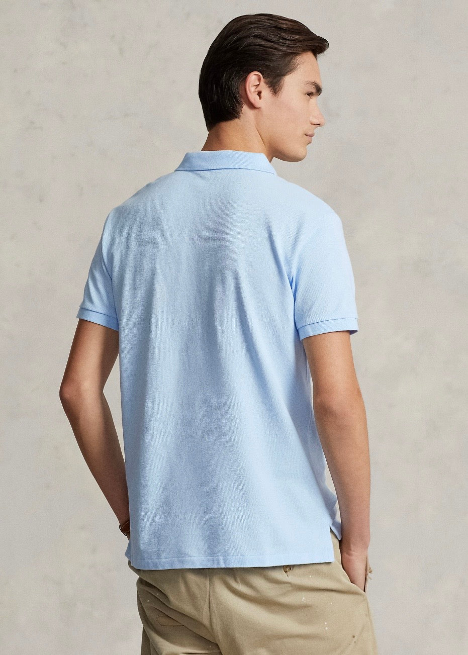 Mesh Polo Shirt Office Blue