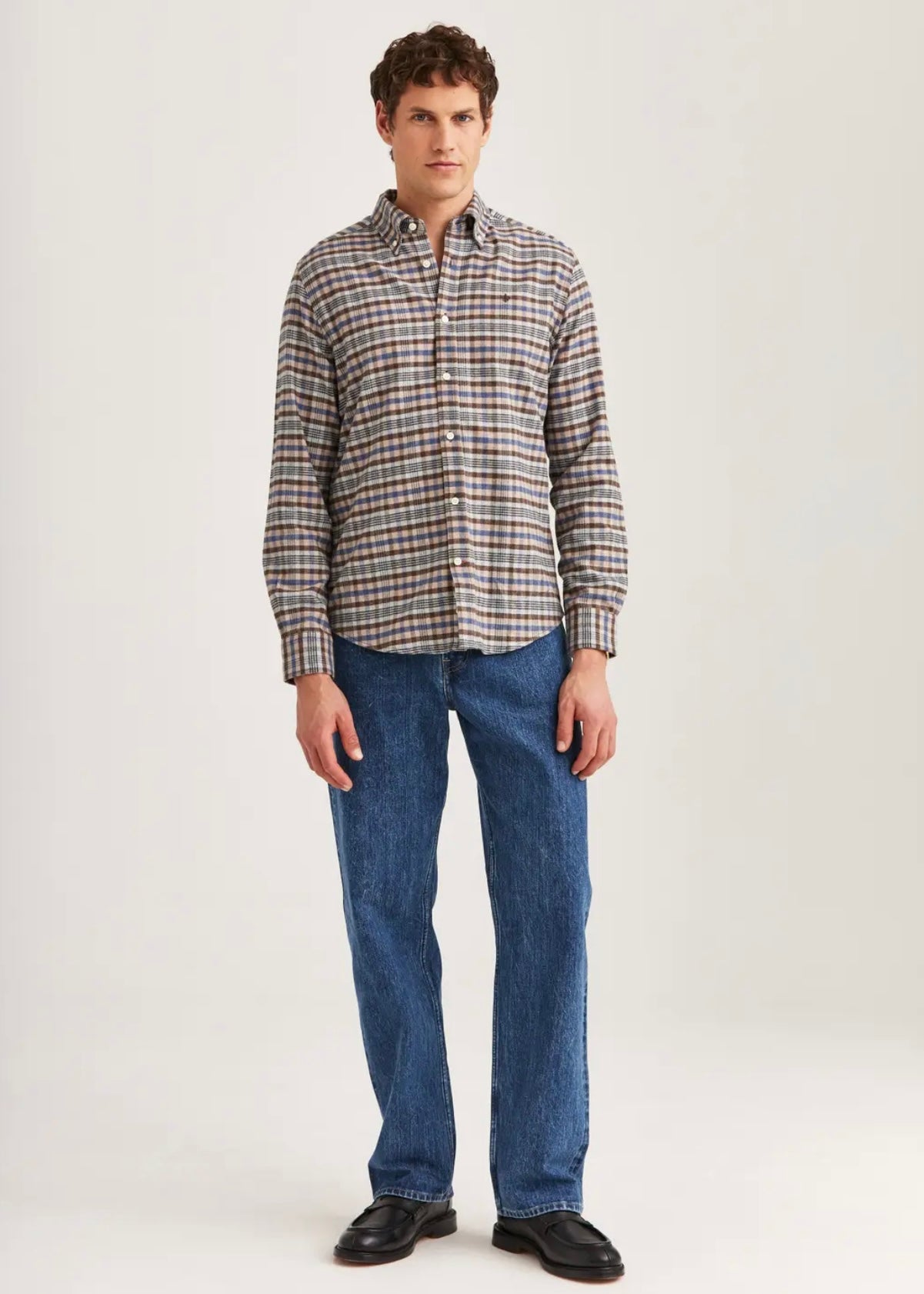 Flannel Check shirt Brown