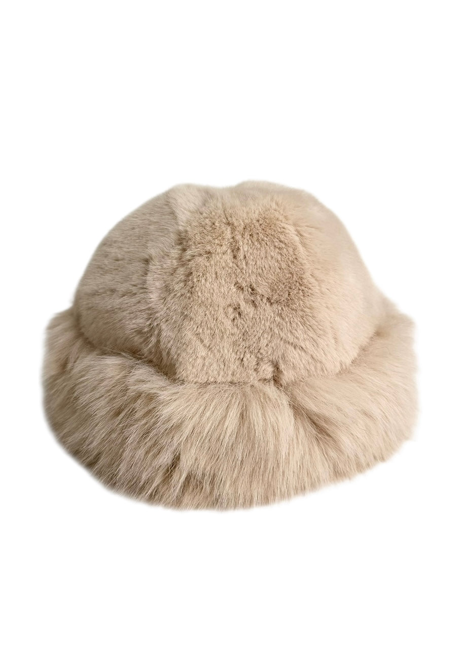 Sonja fuskepels Lys Beige