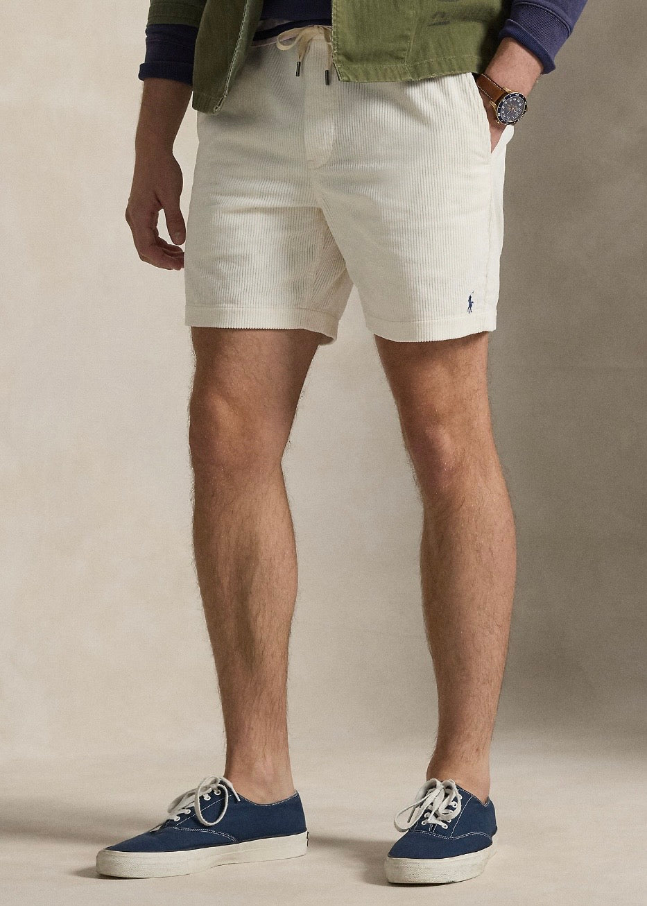 Prepster Corduroy Shorts Warm White