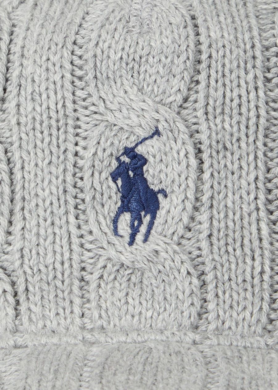 Cable Ball caps Grey Heather