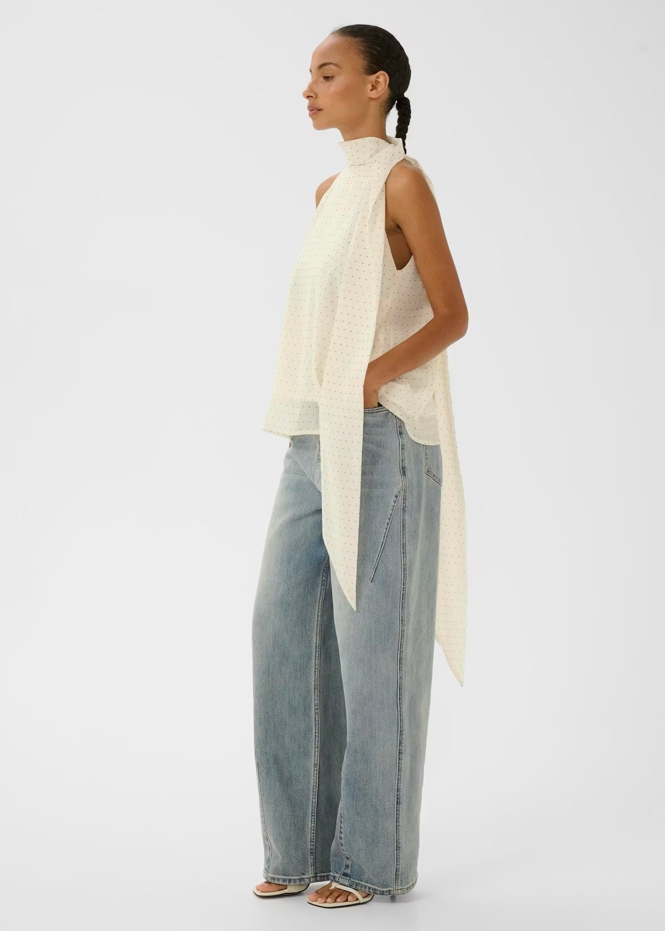 Dorah Top Birch Dot