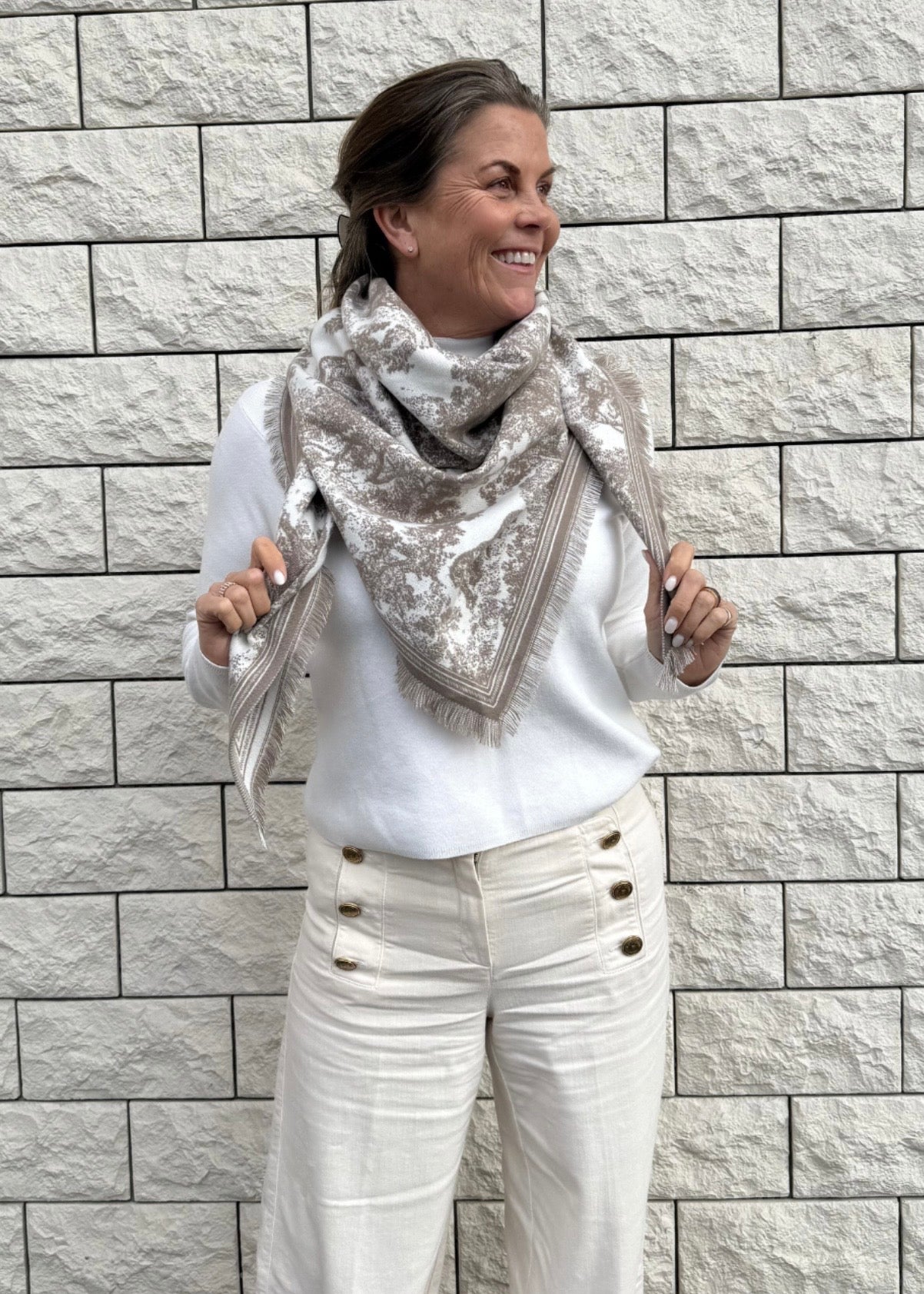 Charlene Scarf Taupe