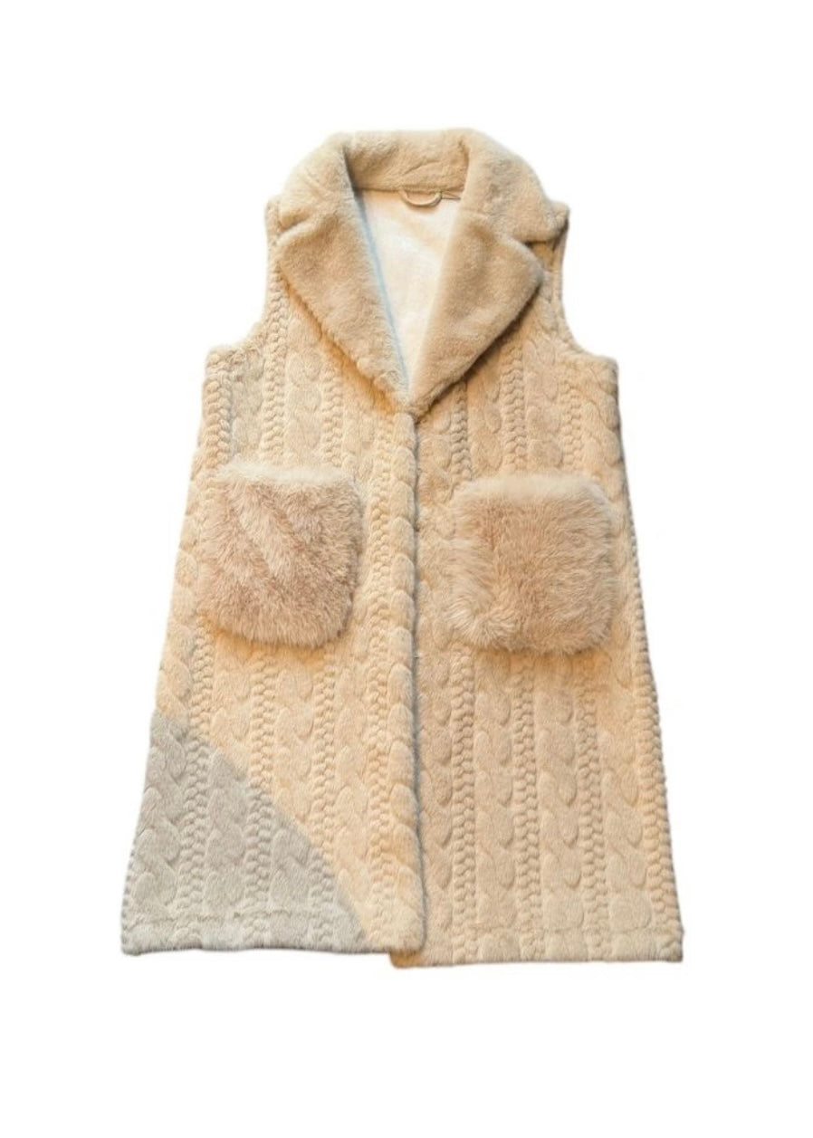 Aspen Lang vest Lys Beige
