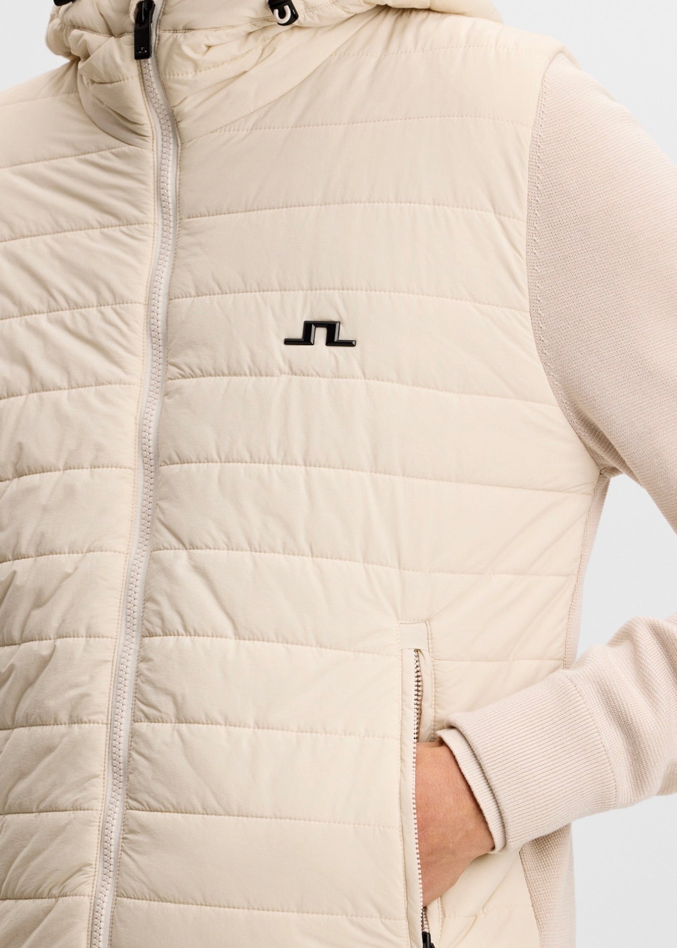 Ebbe Hybrid Knit Hoodie Moonbeam
