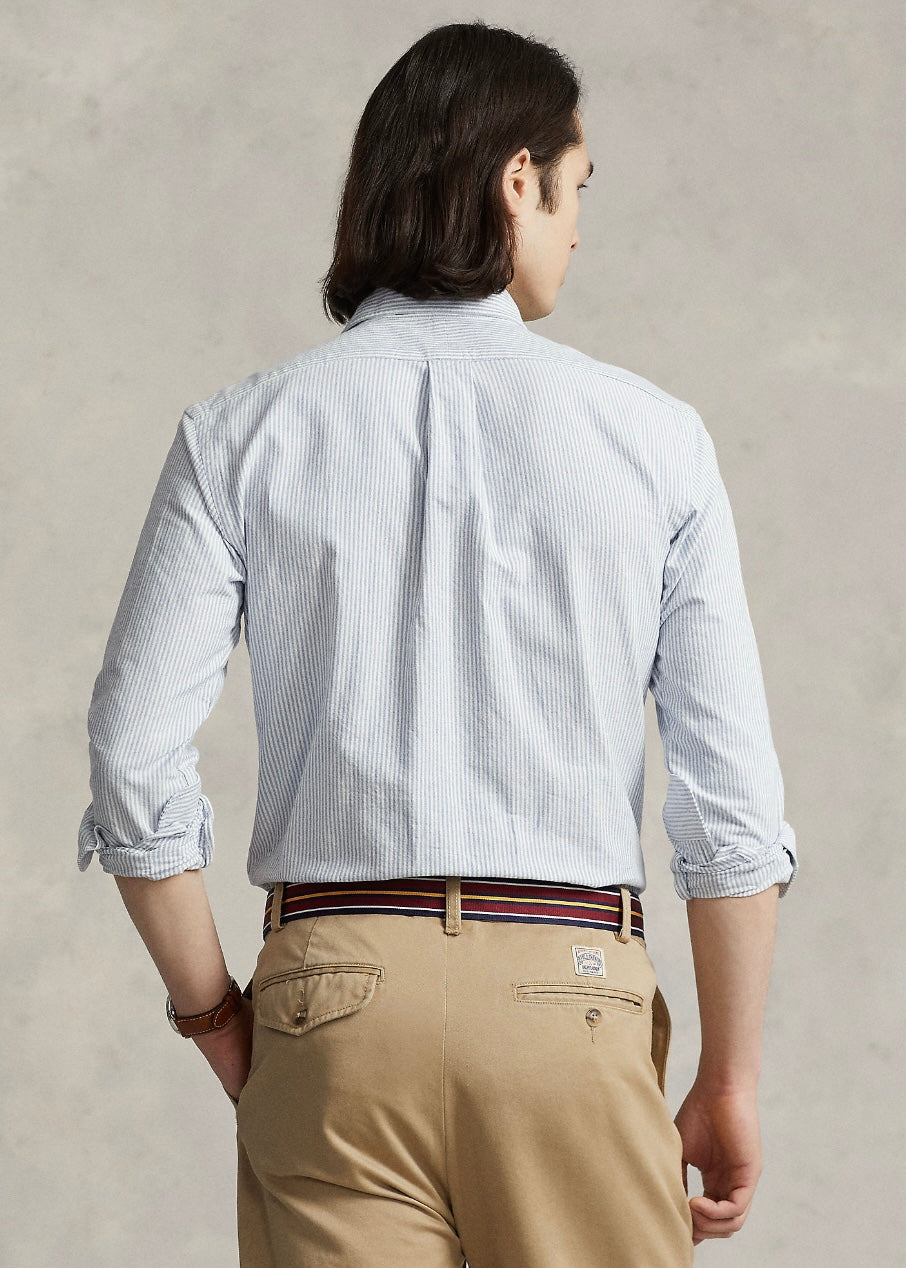 Custom Fit Stripe Oxford shirt Blue/White