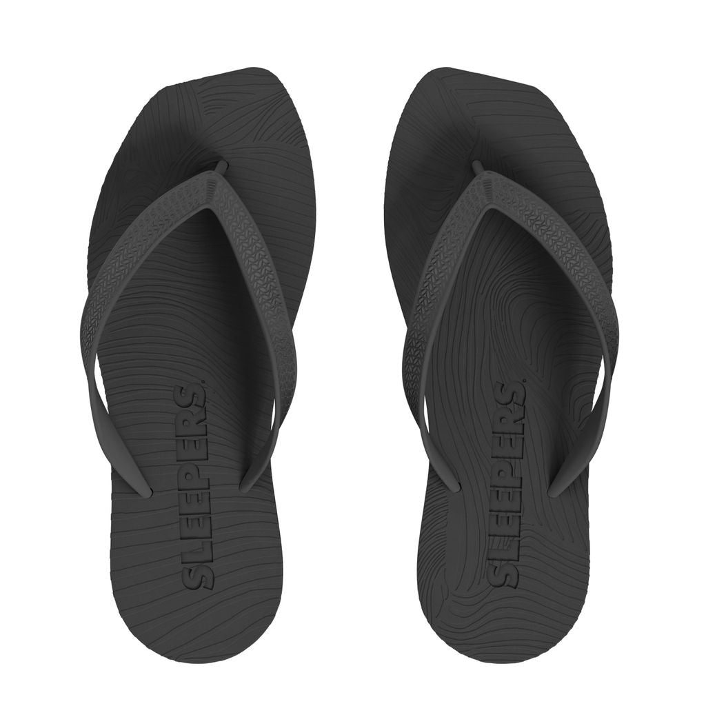 Sleepers Tapered Platform flip flop - Black