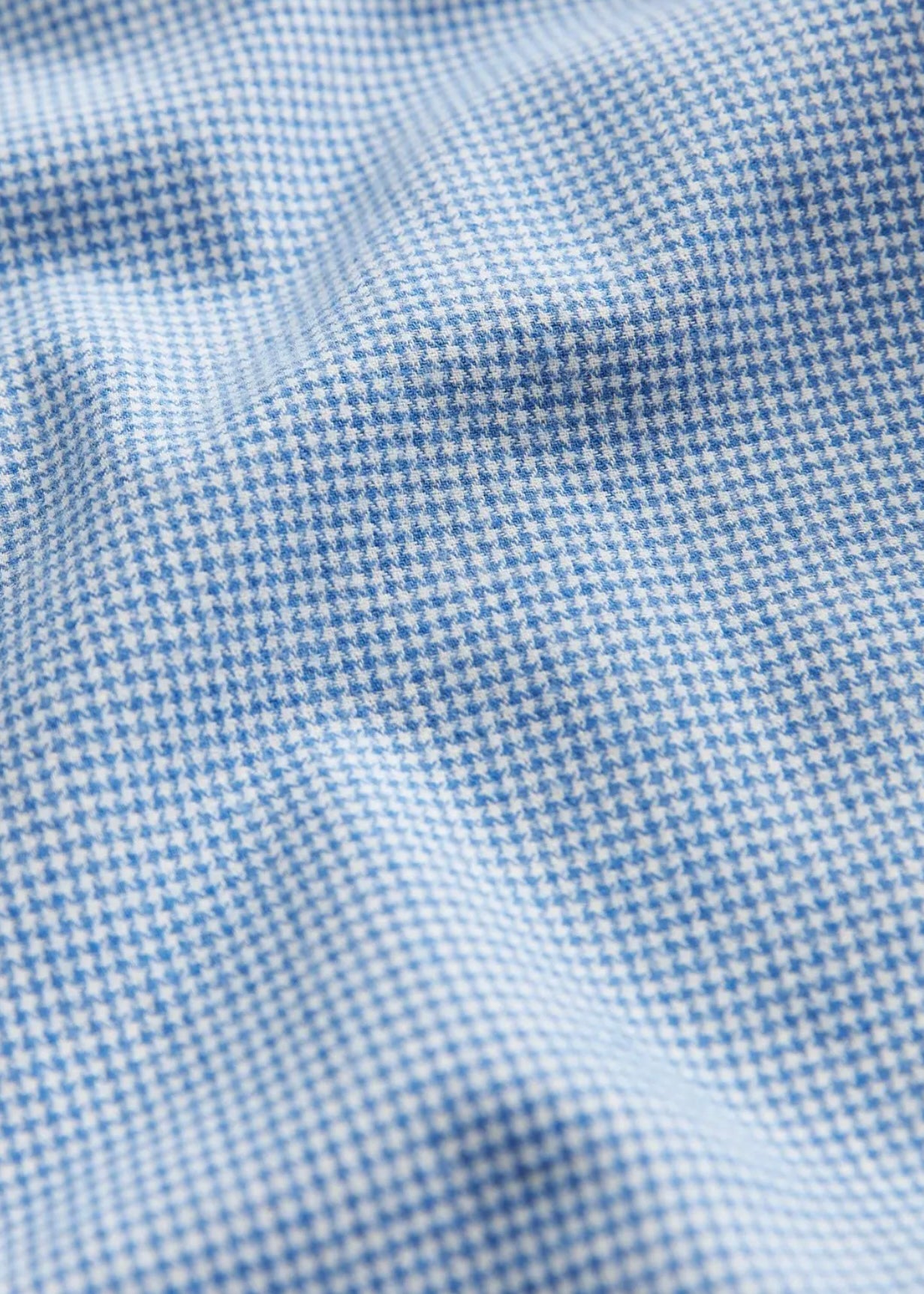 Soft Twill Dogtooth shirt Blue