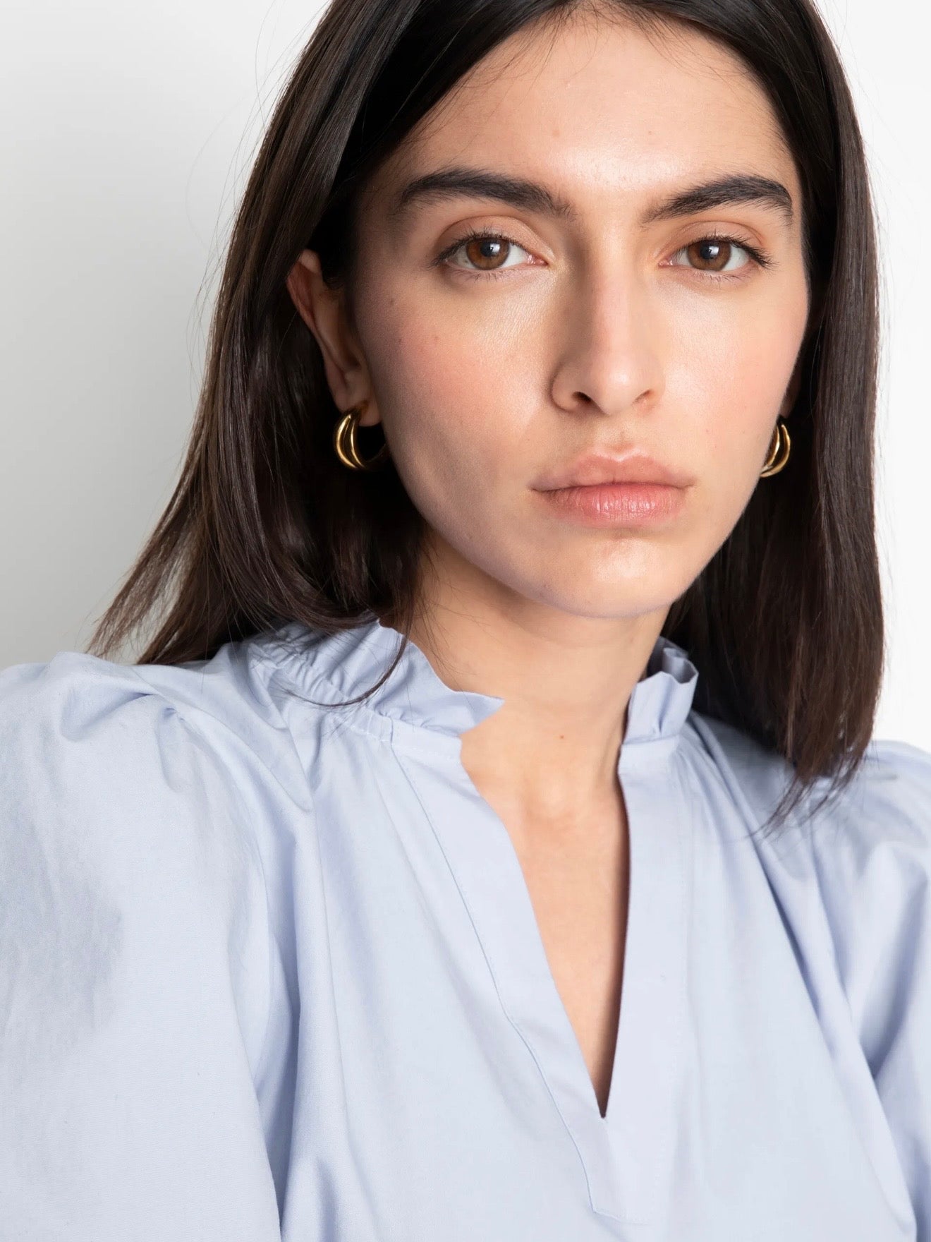 Infinity Blouse Light Blue