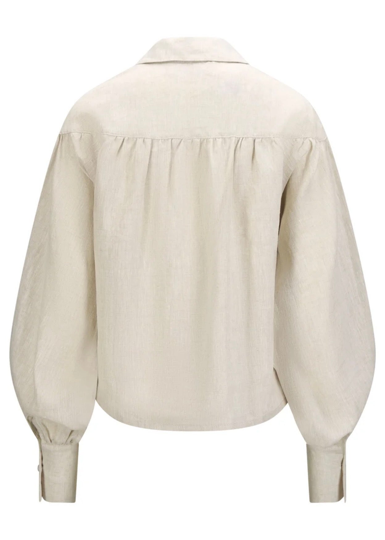 Linde Linen Blouse Beige Melange