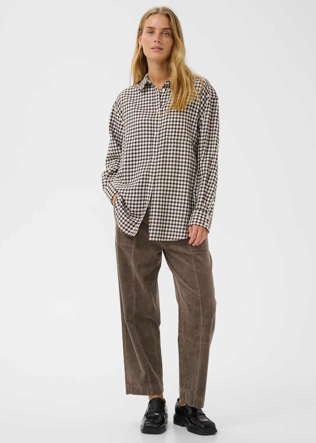 Samea shirt Garnache Mini Check