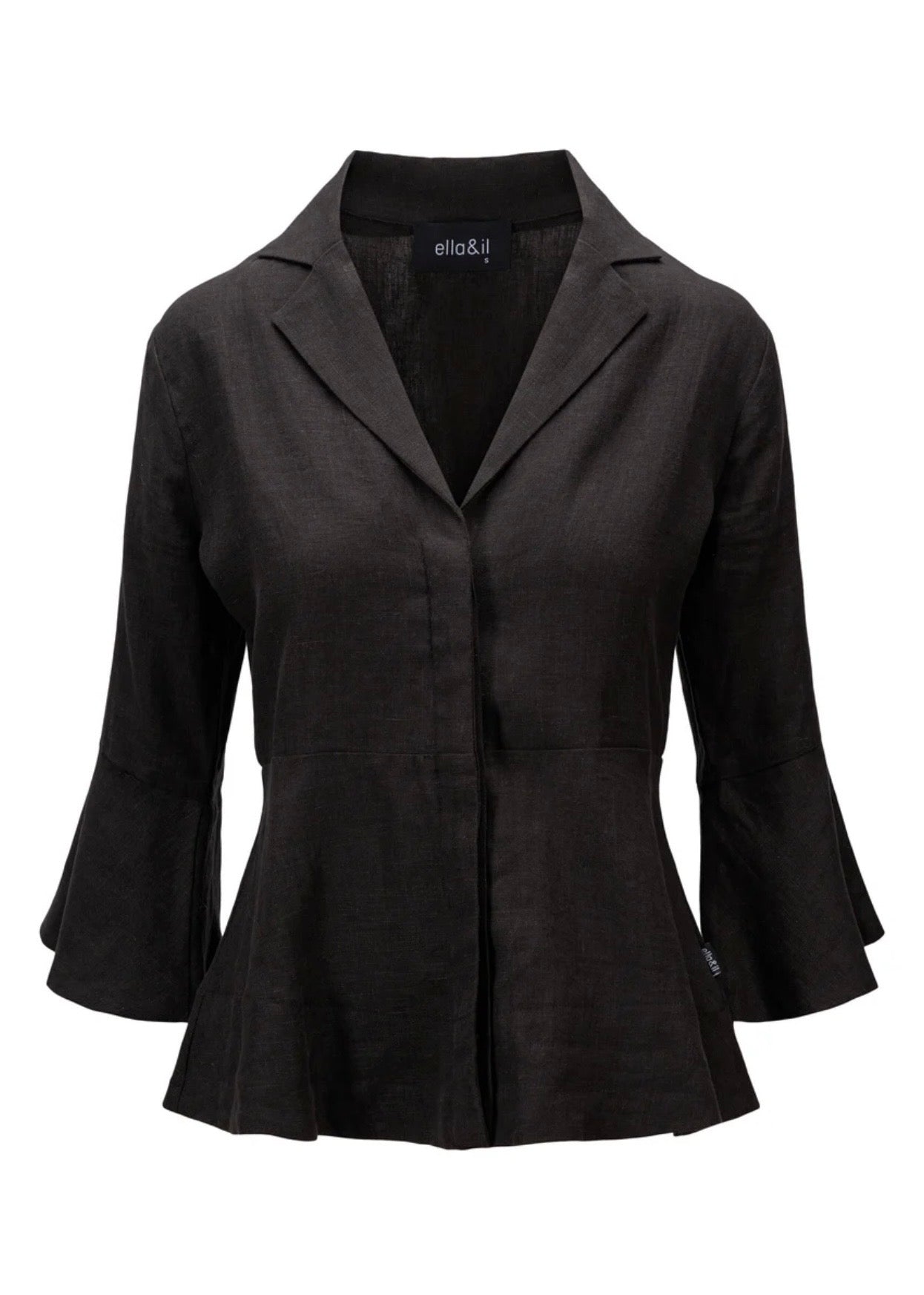 Guro Linen Shirt Black