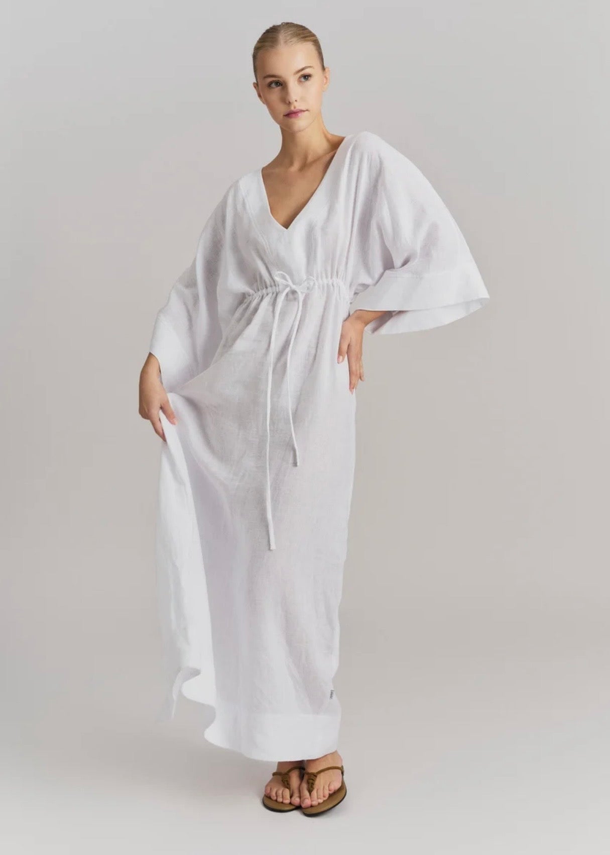 Pernille Linen Dress White