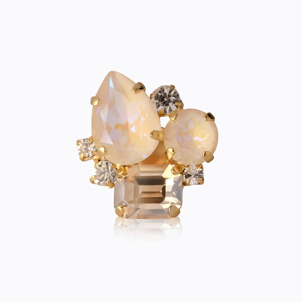 Caroline Svedbom Angelina ring Gold Ivory Delite Combo