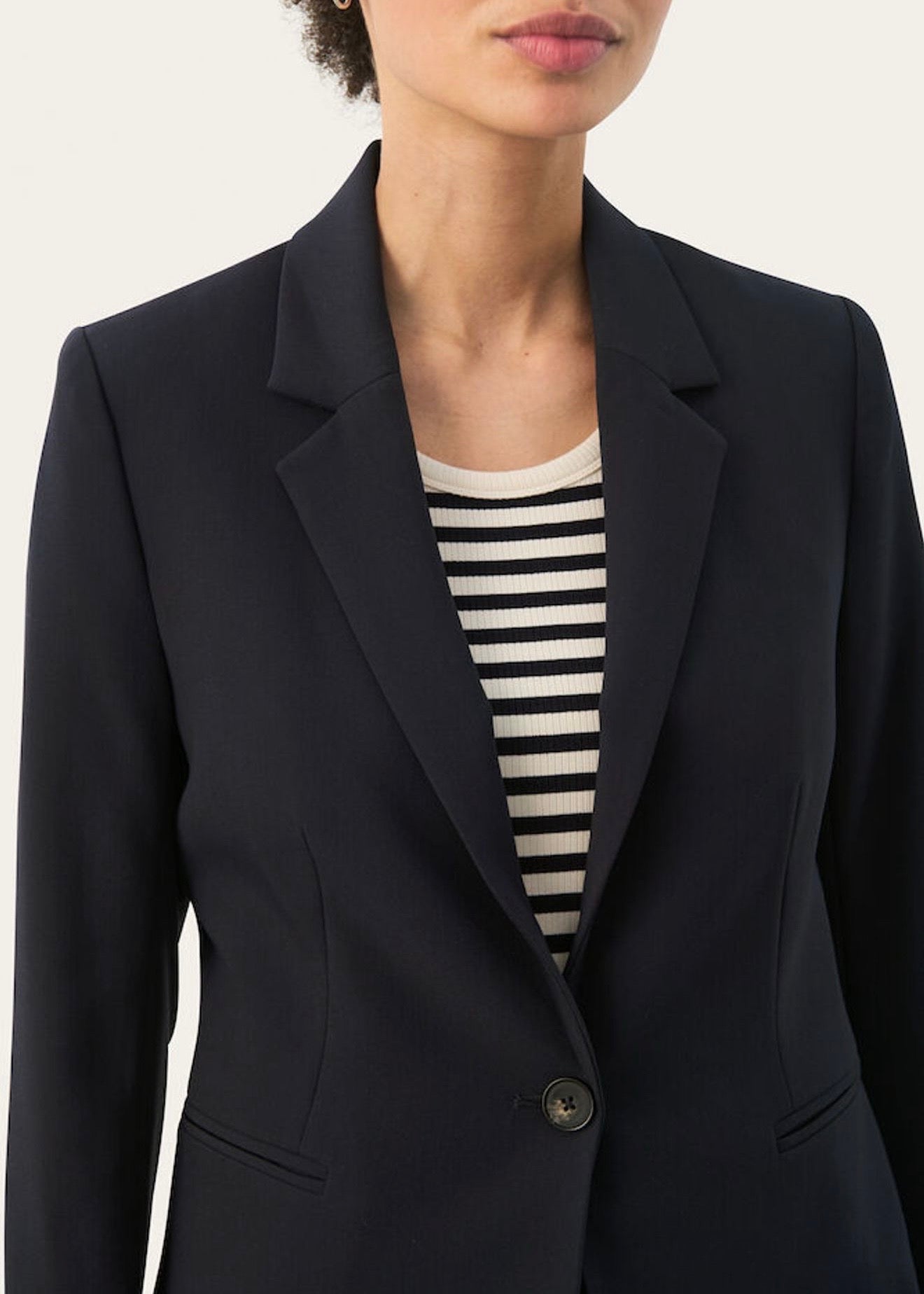Taylorr Blazer Dark Navy