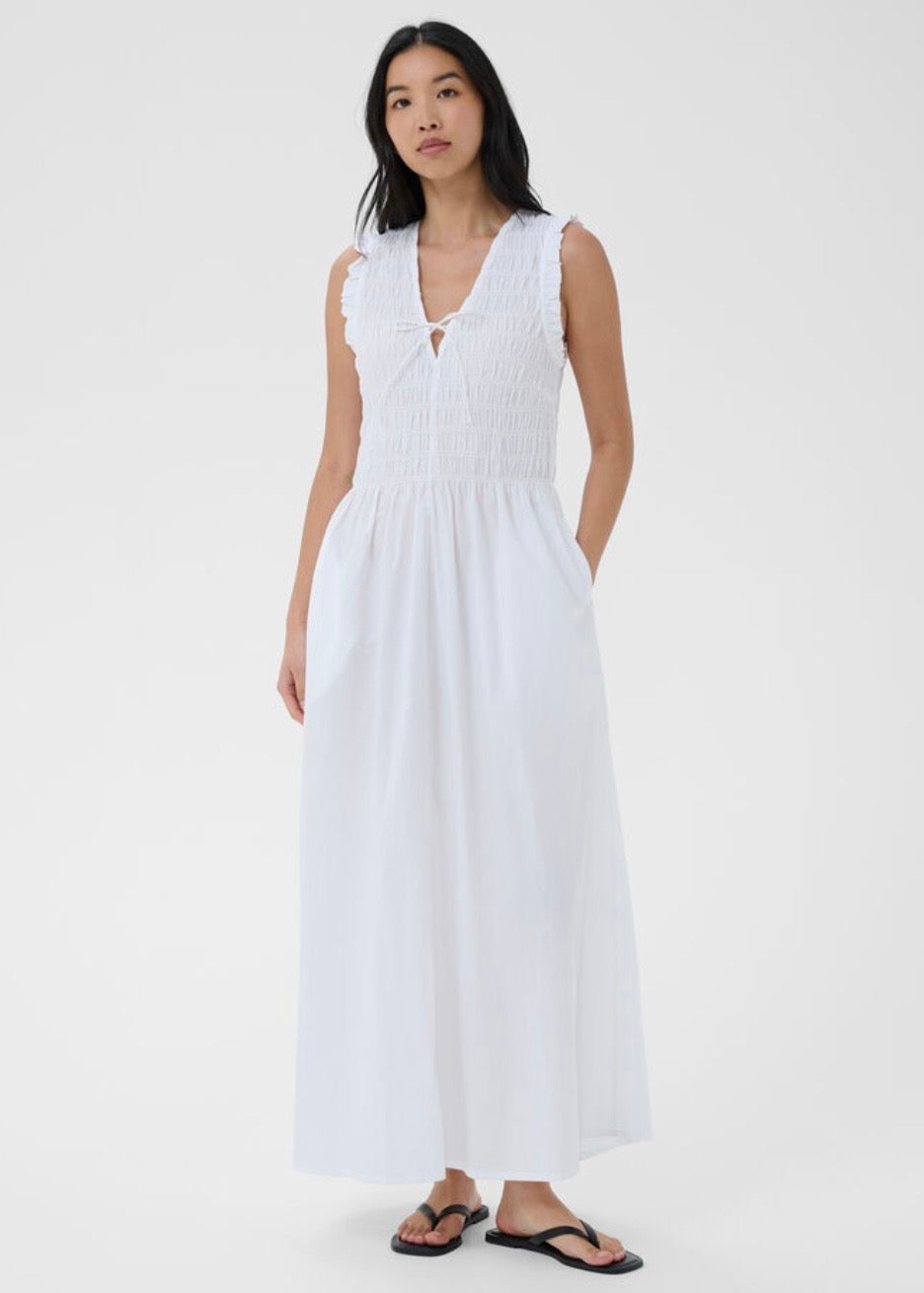 Borgnette Dress Bright White
