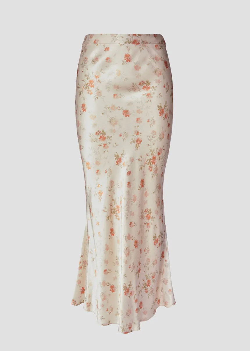Camilla Pihl Hyro skirt - Peachy Rose Print