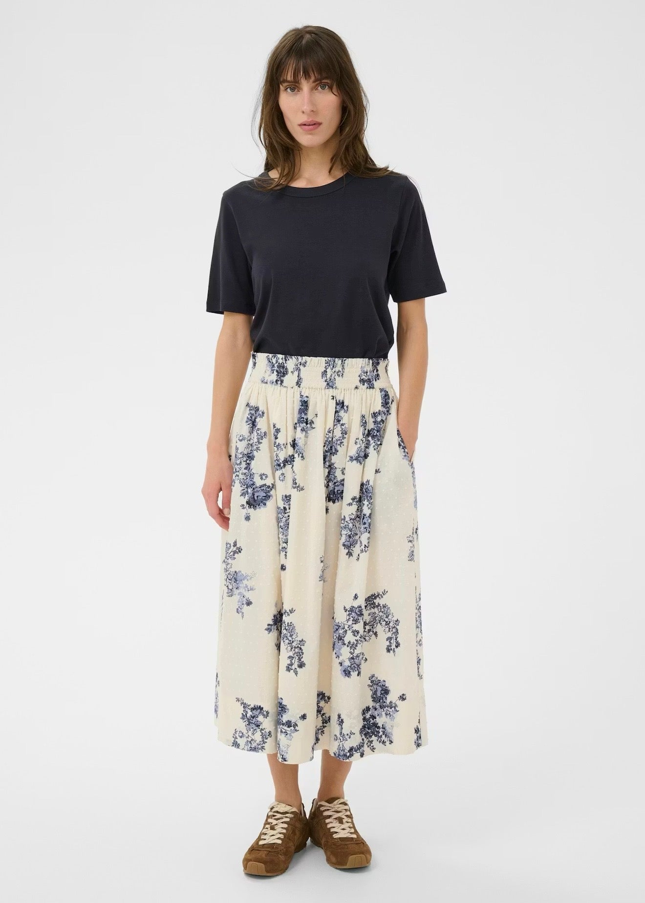 Amaia Skirt Blue Shadow Flower