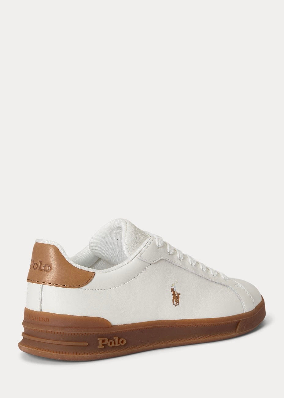 Heritage Court Leather Sneaker White/Tan