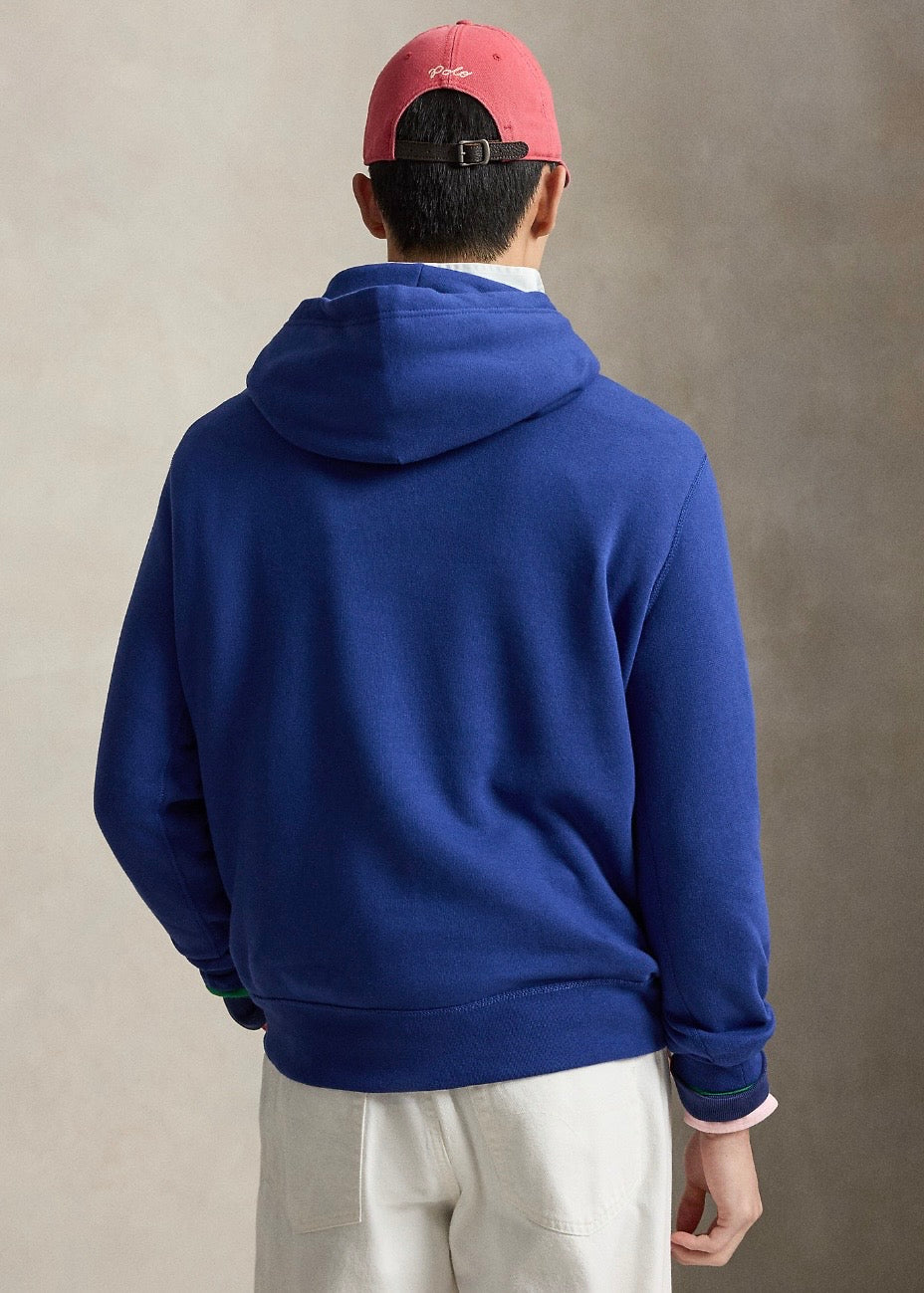 The RL Fleece Hoodie Blue Yacht