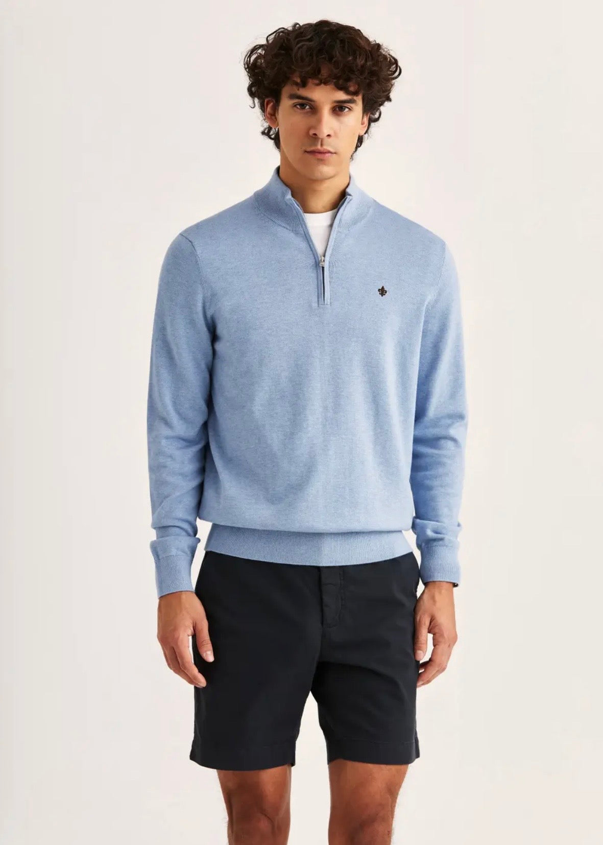 Riley Half Zip Blue