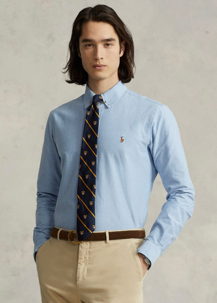 Custom Fit Oxford shirt Blue