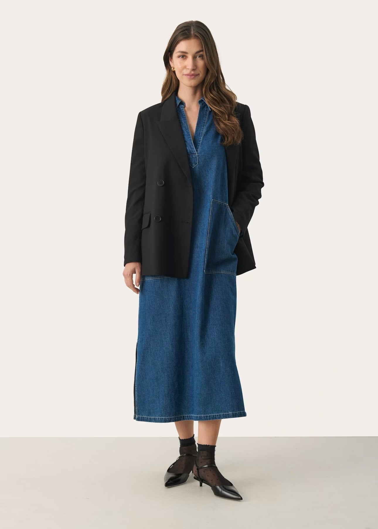 Part Two Lolla dress - Medium Blue Denim